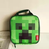 德國 THERMOS 膳魔師 X MINECRAFT 創世神 苦力怕 Creeper 綠色帆布 方型 保溫 手提袋