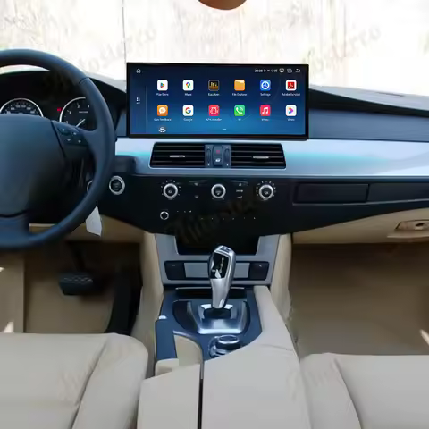 15.8 inch Android 14 Carplay For BMW X5 E60 2003-2009 CCC Car Multimedia Player GPS Navigation Car R