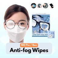 Anti-fog Lens Wipes Glasses Cleaner Wipe Pre-moistened Spectacles Wipe