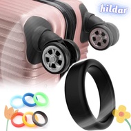 HILDAR 2Pcs Rubber Ring, Silicone Thick Flat Luggage Wheel Ring, Durable Elastic Diameter 35 mm Flexible Wheel Hoops Luggage Wheel