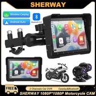 5-inch Carplay DVR Dash Cam Wireless CarPlay Auto Airplay Display Screen Portable Motorcycle Bluetoo
