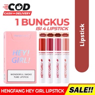 [PROMO] Hengfang Hey Girl Lipstick - Lipstick Matte Waterproof Tahan Lama - Pelembab Bibir - Lipstik