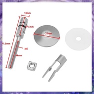 [r3jylk02.vn] 1 Pair Toilet Seat Fixing Hinge Set M6 X 71.5mm Stainless Steel Toilet Lid Hinge Fixin
