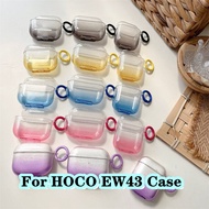 For HOCO. EW43 Case Purple & pink for HOCO EW43 Casing Soft Earphone Case Cover