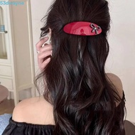 DWAYNE Sweet Elliptical Acetate Hair Clips, Colorful Bow Vintage Curved Ellipse Hairpins, Hairgrip T