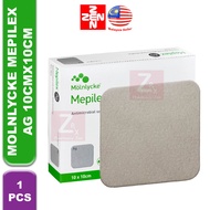 [1 PC] Molnlycke Mepilex Ag 10cm x 10cm (1 piece)(287110)