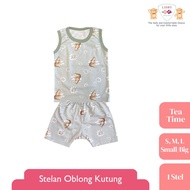 LIBBY Stelan Oblong Kutung Motif Tea Time (1 stel)