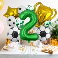 Confetti Cup Number Soccer Balloon Package