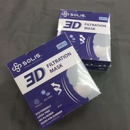 BFE/PFE&gt;98%! 台灣製造 SOLIS 3D 立體口罩 售$98/50個