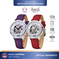 ARBUTUS AR908 Skeleton Leather Strap Automatic Ladies watch