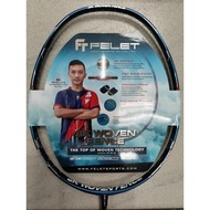 FELET Badminton Racket 3K Woven Fence (Blue) (No Stringing)