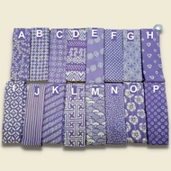 UNGU Purple Lilac Stamped Sogan Batik Fabric/Fine Prima Batik Fabric/Color Batik Fabric/Batik