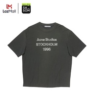 Acne Studios Relaxed Fit Logo T-Shirt Faded Black (Womens/Mens) | ของแท้ ตรวจสอบโดย SASOM