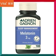 楓之寶酣睡速溶褪黑素3毫克100粒舌下片裝  薄荷薰衣草味 快速吸收 快速入睡 旅行時差 工作壓力 舒緩情緒 睡眠不足 作息不規律 平行進口 (效期: 28/02/2027*)