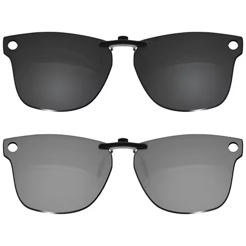 Beeyspecslab Polarized Smart Glasses Clip Anti-Glare Compatible with RayBan Meta Wayfarer RW4008 53m