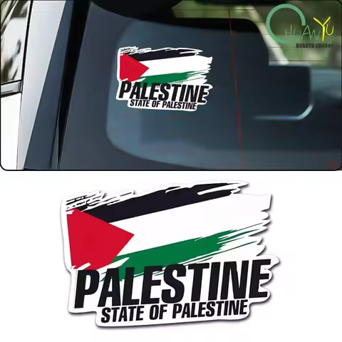 Palestine Flag Bumper Stickers Motorcycle Racing National Flag Off Road Decal World Peace Stickers