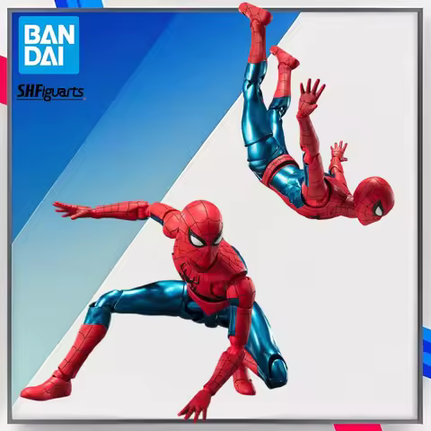 In Stock FIGUARTS SHF Spider Man New Red and Blue Cost Collect Gifts