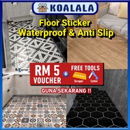 Non Slip Wallpaper Flooring reform Kitchen Sticker Self Adhesive Waterproof Wallpaper Lantai Dapur F