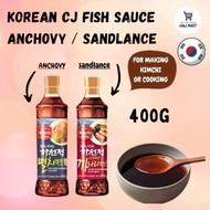 Korea CJ Fish Sauce for Making Kimchi /Cooking / Seasoning Sandlance Fish Sauce / Anchovy Fish Sauce