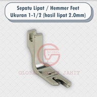 MESIN Wrap Foot - 2 mm Hem - Hemming Foot Industrial Sewing Machine 1-1/2