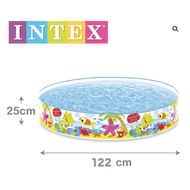 ( โปรสุดคุ้ม... ) MeeMeeBaby INTEX สระน้ำขอบตั้งขนาด 4ฟุต 122 x 25 cm. ลายสัตว์ใต้ท้องทะเล ราคาถูกสุด สระ เป่า ลม สระ น้ำ เป่า ลม สระ น้ำ เด็ก สระ ยาง เป่า ลม