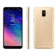A600F Samsung Galaxy A6 (2018) ปลดล็อกโทรศัพท์มือถือ5.6นิ้ว Octa Core 3GB RAM 32GB ROM LTE 4G 16MP ก