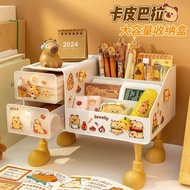 Kapibara Pen Holder Storage Box Desktop Large Capacity Storage Box Cute Kapibara Pen Holder Storage 