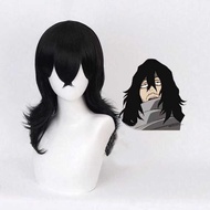 Silky My Hero Academia Aizawa Shota Anime cos Wig Simulation Scalp Top Full Headgear cosplay