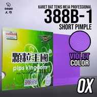 Karet Bat Tenis Meja Pingpong Dawei 388B-1 OX Violet Bintik Serang Bintik Pendek Original