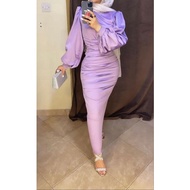 Mermaid Dress/Turkish Dress/muslim Dress/Satin Dress/Yuna Dress