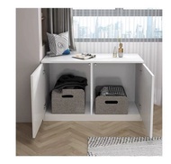 White 2-Door Storage Cabinet with Shelves