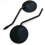 Motorcycle Rearview Mirror Iron Rod Retro Round Mirror Suitable for ST Baboon CF125-3A Honda CG125 R