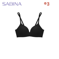 Sabina Soft Doomm Collection Push Up Lv3 Wireless Bra Black Model SBXH6001BK