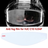 HJ 34P Anti fog film sticker For HJC C10 c10 HJ-34P  Motorcycle Helmet Visor Lens Shield Motorcycle 