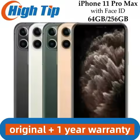 Unlocked Apple iPhone 11 Pro Max 64GB 256GB 512GB ROM Smartphone A13 Bionic Chip 6.5" Screen 12MP Fa
