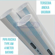 New Pipa 3" Pipa Rucika AW 3" inch Per Batang 4 Meter Pipa PVC Rucika Berkualitas
