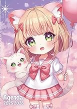 Agenda Scolaire Manga Fille: Journalier un Jour par Page | 12x17 cm, Format Standard | Ecole Primair