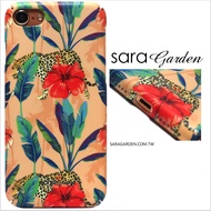 【Sara Garden】客製化 全包覆 硬殼 蘋果 iPhone6 iphone6s i6 i6s 手機殼 保護殼 豹紋扶桑花