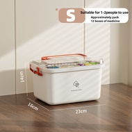 Multifunctional First Aid Kit Medicine Storage Box Large Capacity Family Multipurpose Double Layer F