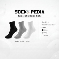 KATUN Sockspedia VEGA Series Unisex Plain Adult Socks 3 Pairs Premium Cotton Material Comfortable So