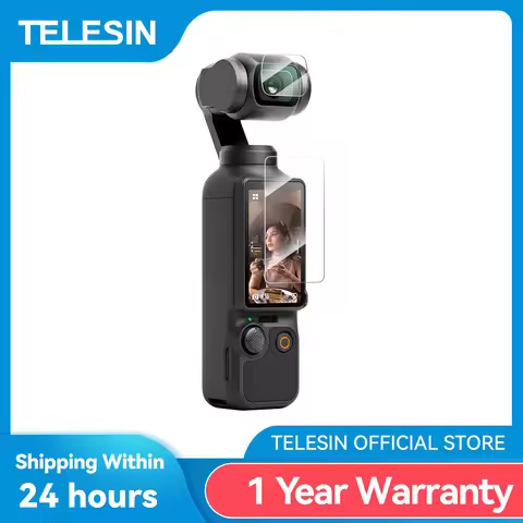 TELESIN Tempered Glass Screen Protector for DJI OSMO Pocket 3 Lens Protection Protective Film GoPro 