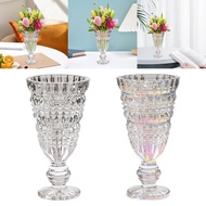 [Homyl478] Glass Goblet Flower Vase Wedding Flower Pot Plants Pot Holder