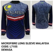 A2R2 LG7105 Microfiber Long Sleeve Roundneck Batik Malaysia MERDEKA NEGARAKU
