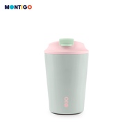 [LE] Montigo Retro Reel Sense Coffee Cup Regular (340ml/12oz) - Durable Stainless Steel, Leakproof