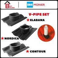 MONIER V- Pipe Set Elabana Nordica Contour Atap Genting Roof Tile Fittings Bumbung