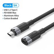 Vention USB 3.2 Gen2 Type C Extension Cable 10Gbps Data Transfer 4K 60Hz 5A 100W PD Fast Charging fo