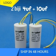 2 Pcs 4uf 10uf Washing Machine Capacitor capacitor 4uf 10uf washing machine capacitor