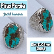 TERLARIS Pirus Persia cincin batu akik Pirus Persia jadul lawasan