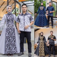 NEW baju couple pasangan gaun pesta muslimah syari modern kekinian