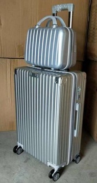 ONE - 子母行李箱手提化妝箱20吋（銀灰）